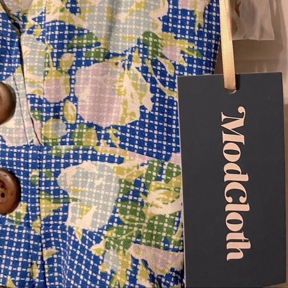 ModCloth Sentimental‎ blue floral sundress NWT XXS - Picture 15 of 15
